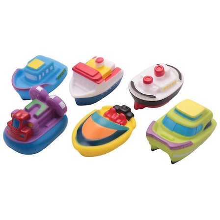 6 st badleksaker flytande badbåt leksaker baby mjuka badtid leksaker badkar pool vattenleksaker och mjuk fladdermus