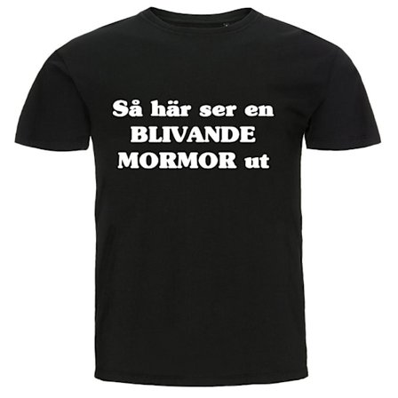 T-shirt - Så här ser en blivande mormor ut