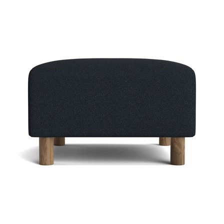 Toledo Pouf Hocker in Loop Dunkelblau 45cm, komfortabler Sitzplatz und Fußablage, stilvolles Design für gemütliche Stunden im Wohnzimmer.
