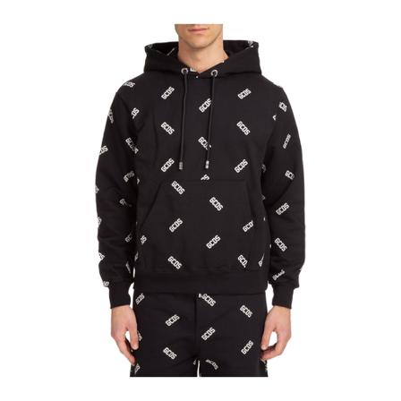 Gcds, men's hoodie sweatshirt Logo Czarny, Mężczyzna, Rozmiar: M