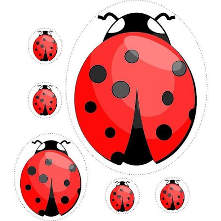 Sæt med 6 klistermærker til Macbook, Laptop, Bille, Børn, Dekoration, Vinyl