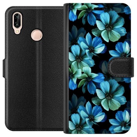 Kompatibelt Plånboksfodral till Huawei Huawei P20 lite Midnight Garden