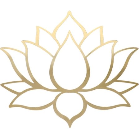 Lotus Sticker Vægmærkat Soveværelse Dekorativt Klistermærke Selvklæbende Blomsterklistermærke