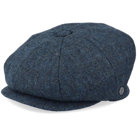 Jaxon & James - Blå flatcap Keps - Falconbrook Newsboy Navy Blue Flat Cap @ Hatstore