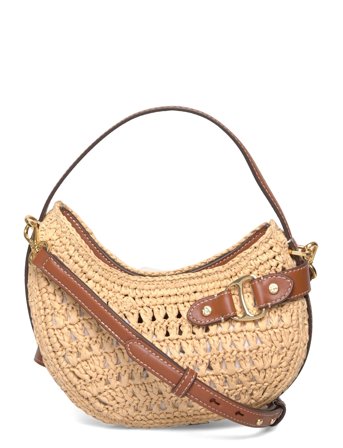 Lauren Ralph Lauren Woven Straw Small Tasha Crossbody Bag - Brown - ONE SIZE