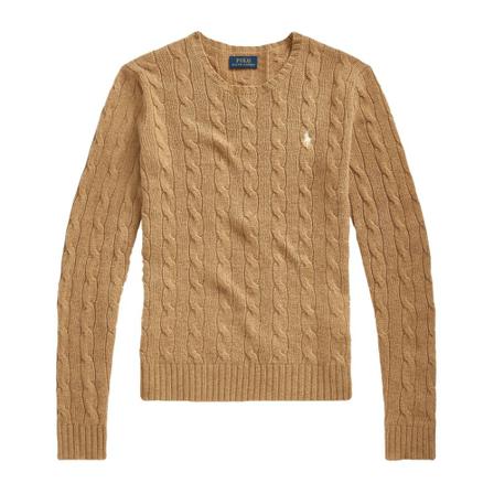 Polo Ralph Lauren Julianna Classic Long Sleeve Trui , Bruin , Dames , Maat: S