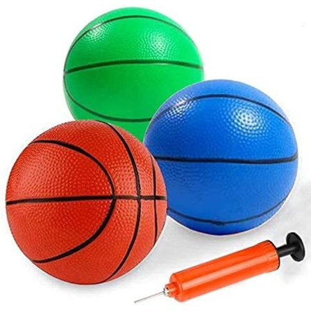 6 tommers strandsprettball, erstatningsgummi basketball sportsleketøy basketball lekeplass basseng strandfest (3 stykker) flerfarget