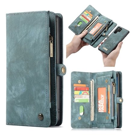CaseMe Samsung Galaxy Note 10 Plus Zipper Wallet Etui - Grøn
