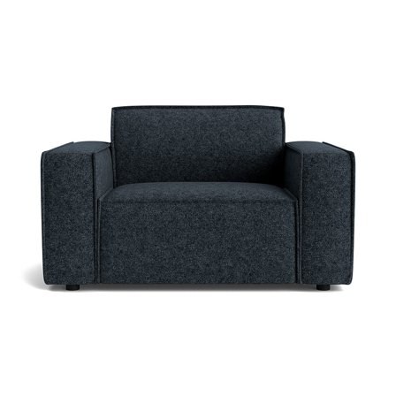 Lyon Sessel Moderner Sitzkomfort in Modesto Dunkelblau, ideale Ergänzung zum Lyon Sofa für Ihr Wohnzimmer, Breite 80cm, hochwertiges Design.