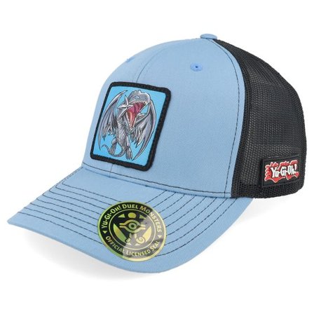Yu-Gi-Oh! - Blå trucker Keps - Blue-eyes White Dragon Blue/Black Trucker - Yu-Gi-Oh @ Hatstore