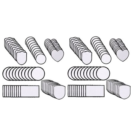 120 stk. Sublimeringsblanketter Stoff Stryke-på-lapper Reparer Blanketter Lapper For DIY Hatter Skjorte