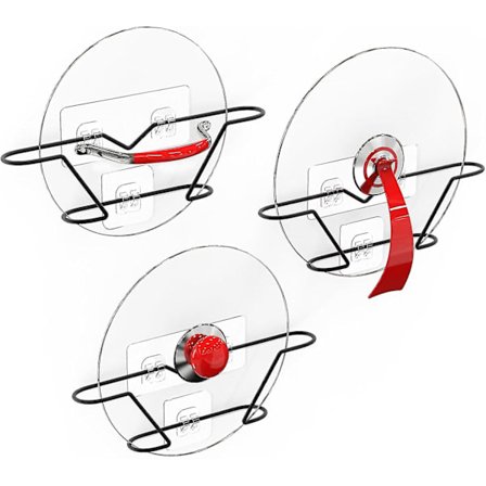 3 stk. Grytelokk Organizer, Rustbestandig Panne Lokk Holder Organizer, Ingen Boring Lim Grytelokk Holder Innvendig Skapdør Veggmontering SXQ