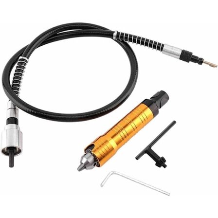 6mm Flexibel axel roterande verktyg med 0,5-6,5 mm nyckelchuck elektrisk slipmaskin