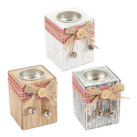 3 st Ljusstakar Antik Dekor Matsalsbord Dekoration Trä Ljusstakar Tealight Behållare Pelare Ljusstakar Rustik Lantgård Ljusstakar