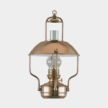 Ship lamp / trawler lamp DHR Clipper, brass, Ø225 x 430 mm