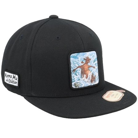 Mamma Mu & Kråkan - Kids Badar Black Snapback Snapback Black Cap - @ Hatstore