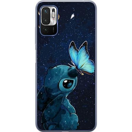 Xiaomi Redmi Note 10 5G Gjennomsiktig deksel Stitch sommerfugl