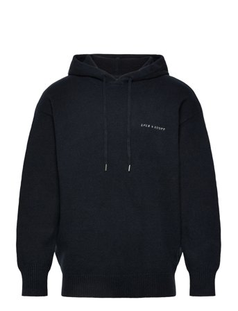 Lyle & Scott | Script Knitted Hoodie | L