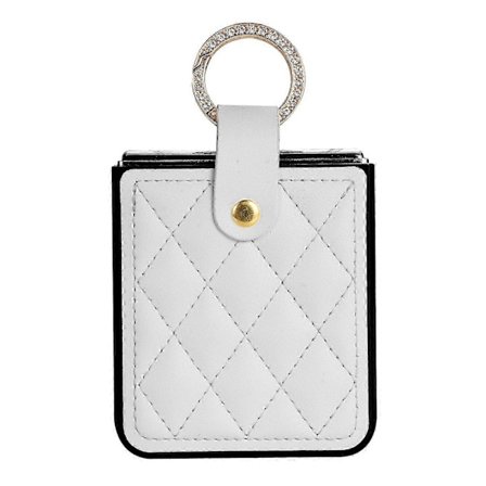 Romble Läderfodral för Samsung Galaxy Z Flip 6, Z Flip 6 Fodral med Ring, Stöttåligt Mobilskal för Galaxy Z Flip 6