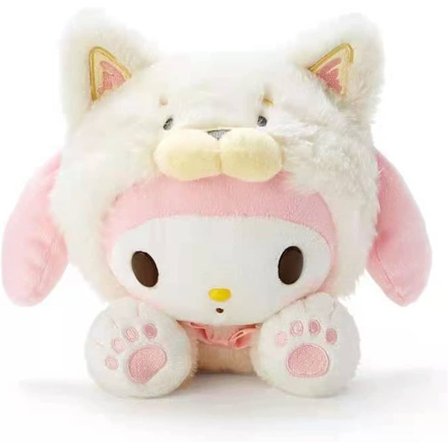 9 tum rosa söta plyschleksaker, fyllda med animerade karaktärer