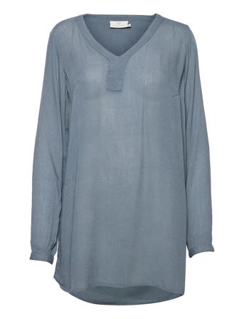 Amber V-Neck Tunic Blue Kaffe