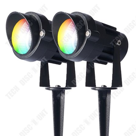 LED-projektor - TECH DISCOUNT - 6W - IP65 - Utomhus - Flerfärgad RGB
