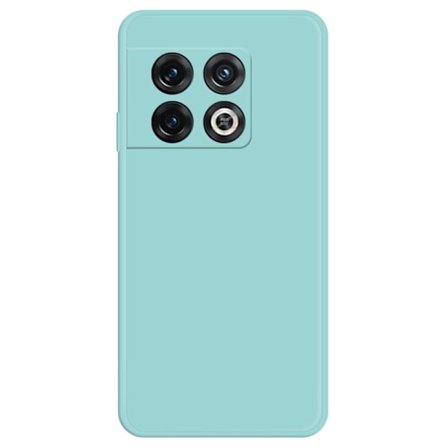 Skråt anti-drop gummibelagt cover til OnePlus 10 Pro - Cyan
