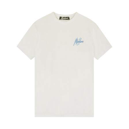 Malelions, Wave Graphic T-Shirt Wit, Heren, Maat:XL
