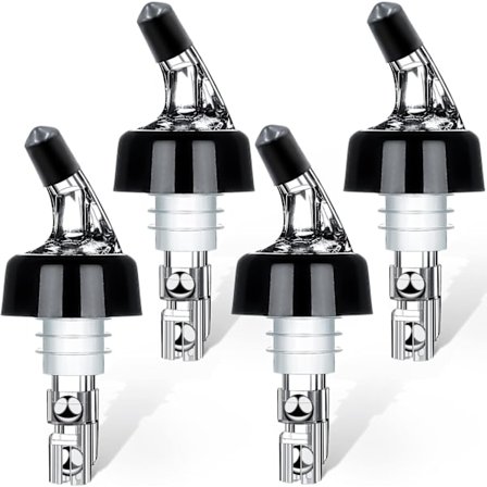 (4-pakning) Automatisk målt flaskeheller - Quick Shot Spirit Måleheller Drikker Vin Cocktail Dispenser Hjemmebarverktøy - 1oz/30ml