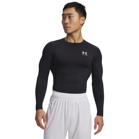 Træningstrøjer Under Armour UA HG Armour Comp LS, Sort - Bodyman.dk
