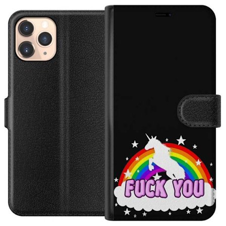 Kompatibelt Plånboksfodral till Apple Apple iPhone 11 Pro Enhörning Regnbåge