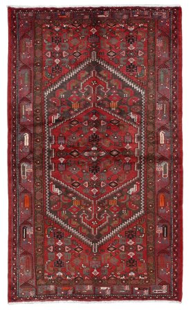 Hamadan Rug Oriental Dark Red/Black (Wool, Persia)