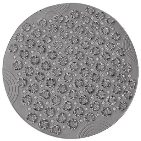 Halkskyddad badrumsmatta halkfri duschmatta rund plastmassagekudde