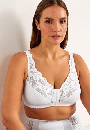 Cellbes of Sweden - Foranlukket blød bh i hvid til damer i størrelse 100C
