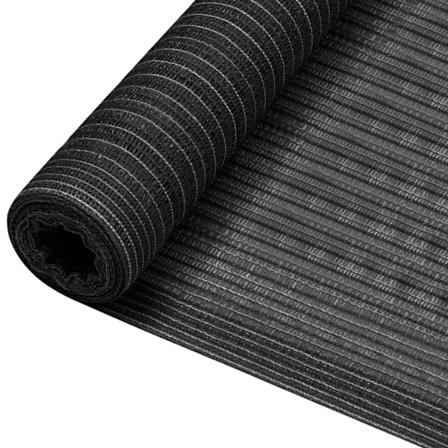 Insynsskyddsnät antracit 1x10 m HDPE 195 g/m²