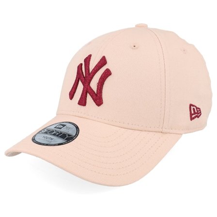 New Era - MLB Roze adjustable Cap - Kids New York Yankees Metallic 9FORTY Pink/Rose Adjustable @ Hatstore
