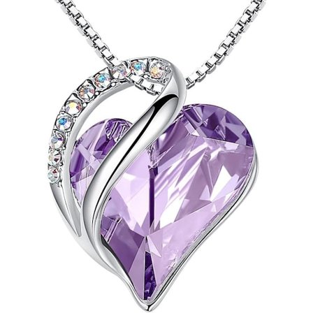 Halskæder til kvinder, smykkegaver til kone, sølvbelagt 18 + 7 tommer kæde, fødselsdags- eller juleferiegave til hende, mor, kærester