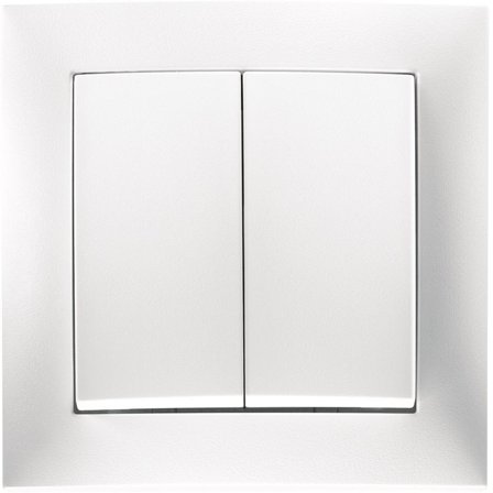 Hager 6150340409 Trykknapp IP20 4-polet, Strømbrytere & vegguttak