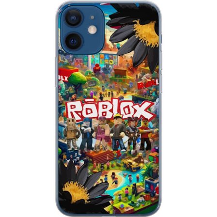 Kompatibelt Mobilskal till Apple Apple iPhone 12 Roblox äventyrsvärld full av figurer, färgstarka spelmiljöer och actionfyllda byggvärldar - pop