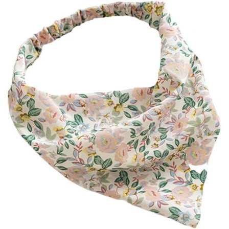 Blomstermønstret elastisk hårbånd til kvinder, trekant bandana tørklæde
