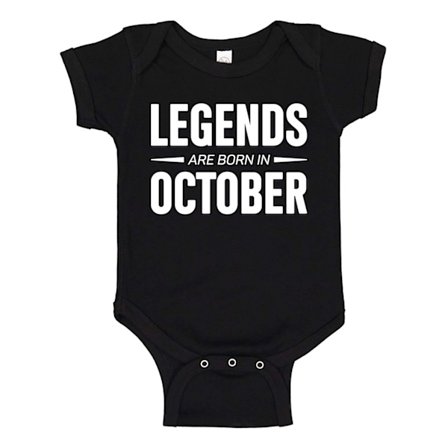 Legends Are Born In October - Baby Body