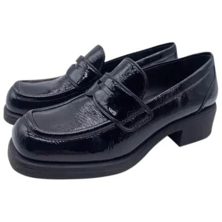 Miu Miu Pre-owned, Pre-owned Leather flats Zwart, Dames, Maat:38 EU