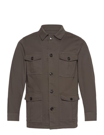 Oscar Jacobson Safari Shirt Jacket - Brown - XL