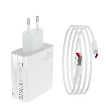 Laddare för Xiaomi Turbo Charge Xiaomi Mi 12T 11T Pro/Redmi Note 11S/Note 10 Pro/Note 12 Pro +/K50 Ultra/K50 Pro 33W, SD
