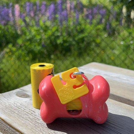 Bags on Board Bone Hundeposeholder - Rosa