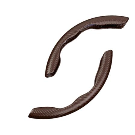 Separerad halv bilrattsskydd universell 15in Pu färgad bilrattsskydd snyggt alternativt nytt Coffee Color