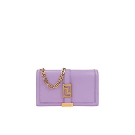 Versace Goddess Mini shoulder Väska lila, Dam Axelremsväskor, Dam, Storlek: ONE SIZE