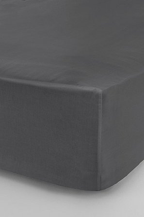 Jotex - Faconsyet Lagen Høj Madras Økologisk Grå - ZACK - Køb Faconsyede lagener hos Jotex