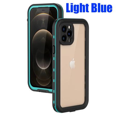 IP68 Vattentät För IPhone 15 14 13 12 11 Pro Max XS Max XR 7 8 Case RedPepper Clear Cover Dykning Undervatten Simma Utomhussport Grass Blue i-Phone 15