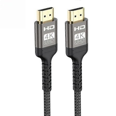 4K HDMI-kabel 2M, Kompatibel med Soundbars HDMI ARC-kabel, Stödjer 4K@60Hz, ARC, HDR, 3D